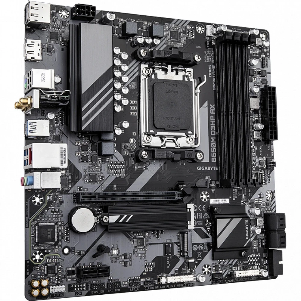 Материнская плата Gigabyte B650M D3HP AX (REV1.3) Micro-ATX, AMD AM5