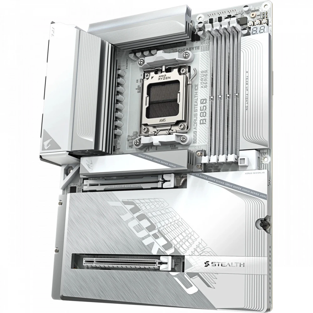 Материнская плата Gigabyte B850 AORUS STEALTH ICE (REV 1.0) ATX, AMD AM5