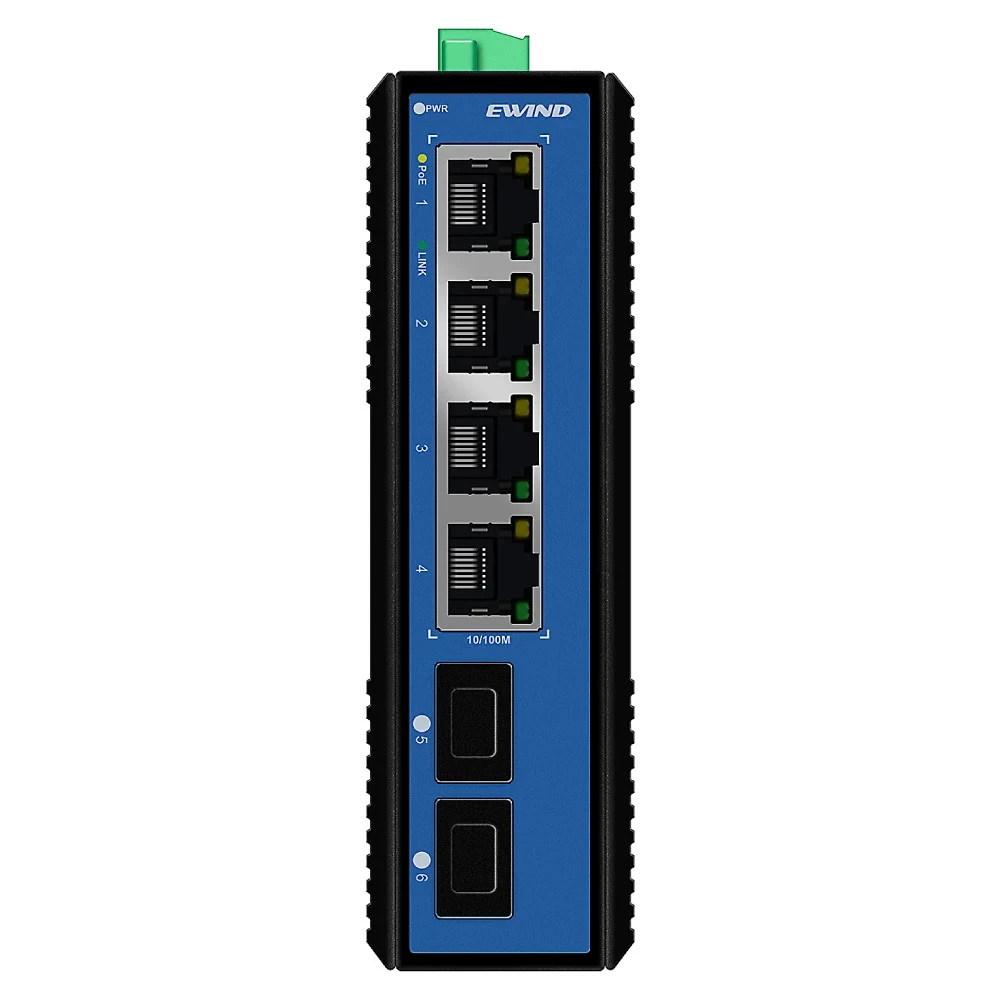 Коммутатор EWIND EW-PIS1706-4FE 100 Base-T (100 мбит/с), 2 SFP порта