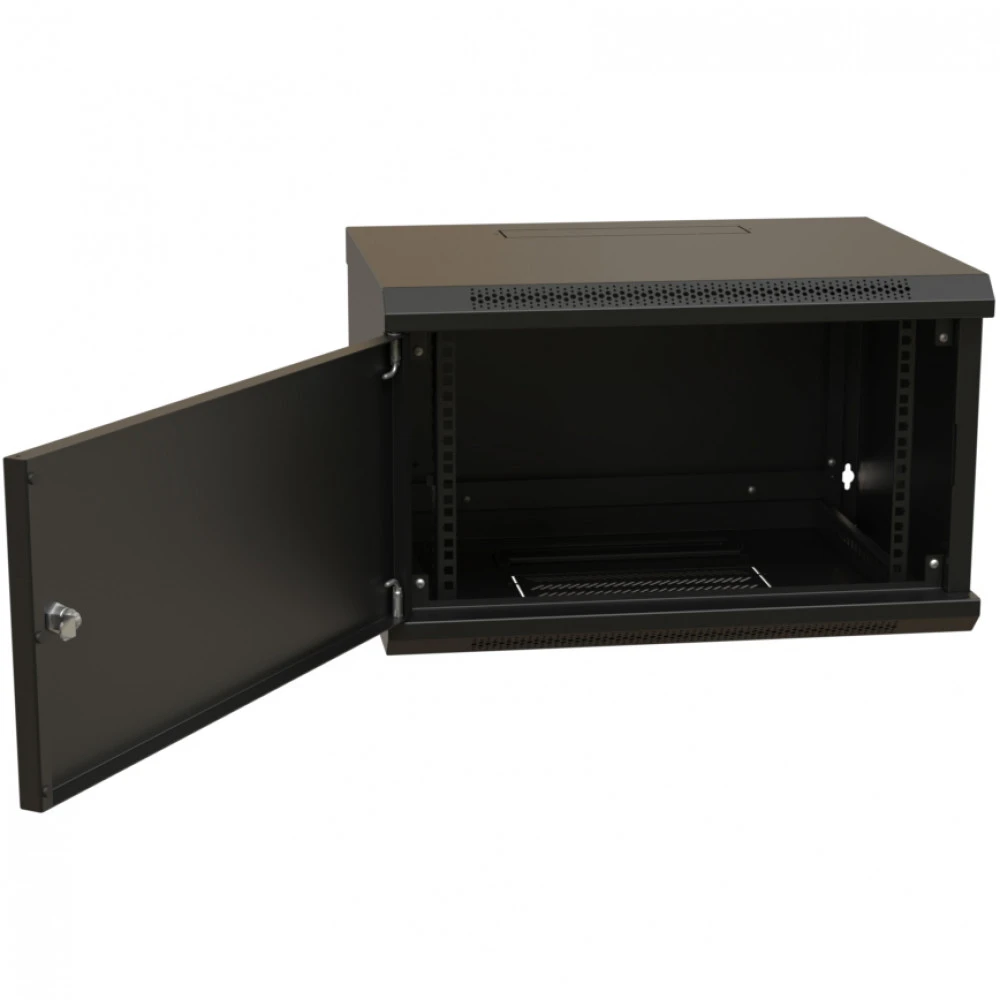 Серверный шкаф WRline настенный 19-дюймовый 6U 367x600х450 мм WR-TW-0645-SR-RAL9004