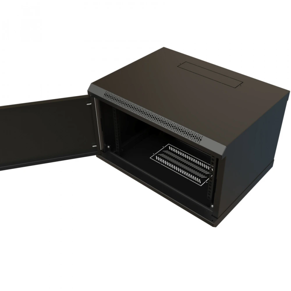 Серверный шкаф WRline настенный 19-дюймовый 6U 367x600х600 мм WR-TW-0666-SR-RAL9004