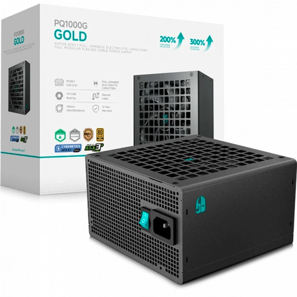 Блок питания Deepcool GamerStorm PQ1000G R-PQA00G-FD0B-WGEU-V1 1000 Вт, 80+ Gold