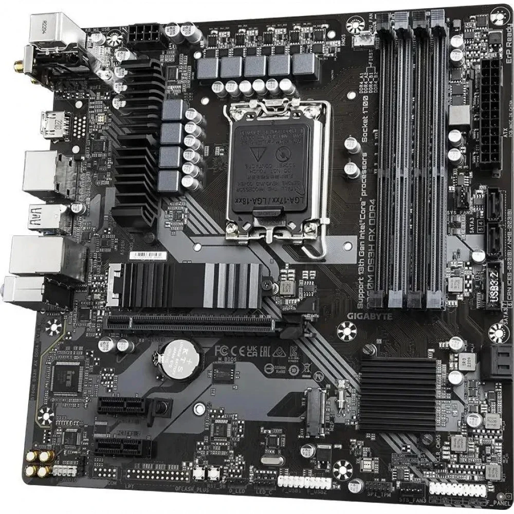 Материнская плата Gigabyte B760M DS3H AX DDR4 B760M DS3H AX DDR4 (REV 1.3) Mini-ATX, LGA 1700