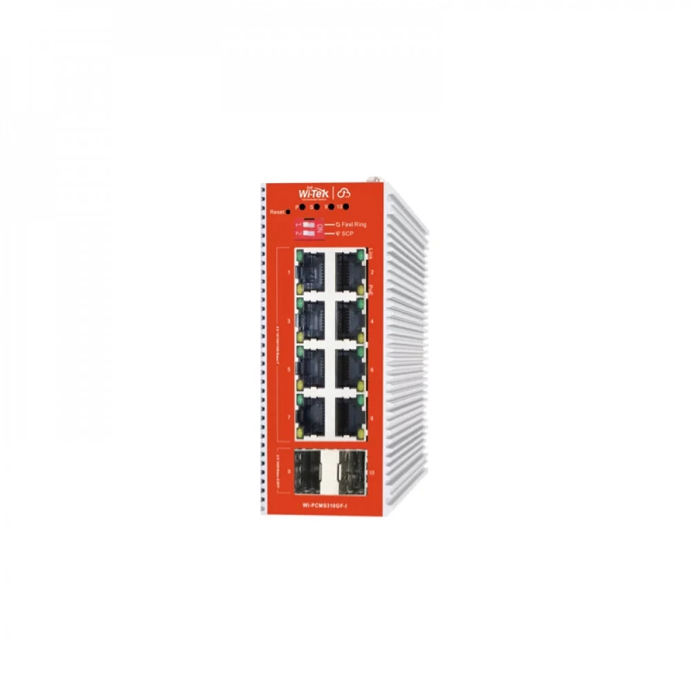 Коммутатор Wi-Tek WI-PCMS310GF-I v2 1000 Base-T (1000 мбит/с), 2 SFP порта
