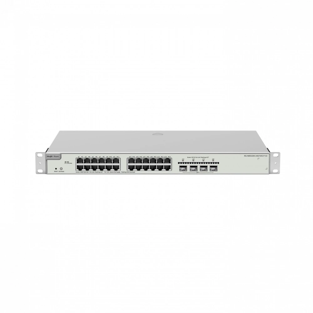 Коммутатор Ruijie RG-NBS5200-24GT4XS-P-V2 1000 Base-T (1000 мбит/с)