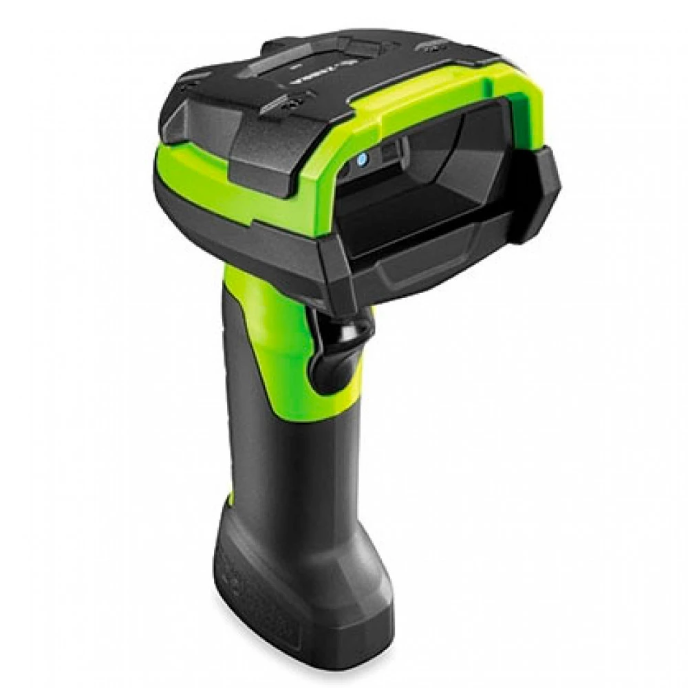 Сканер штрихкода Zebra DS3678-SR3U42A0SFC Ручной беспроводной, 2D, USB, Bluetooth, Черно-зеленый, С подставкой