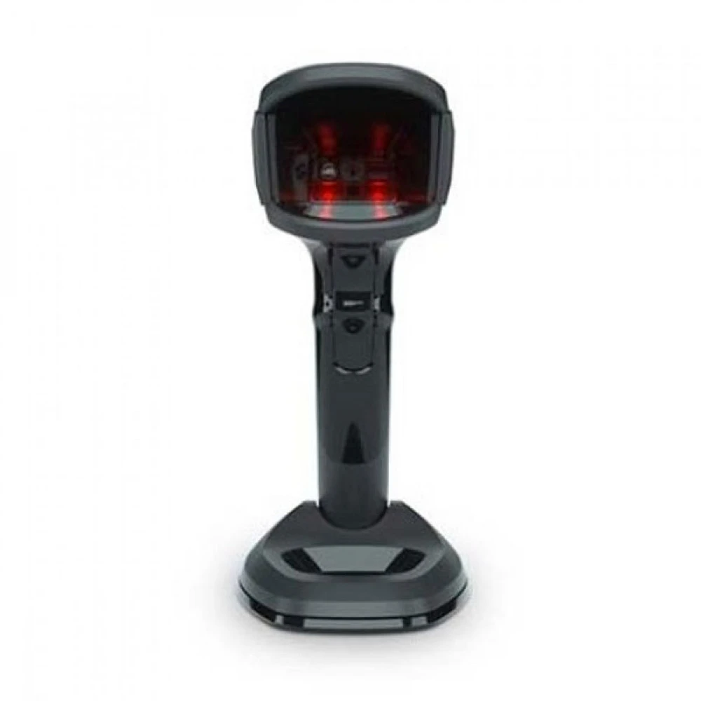 Сканер штрихкода Zebra DS9908 DS9908-SR00004ZCWW Ручной беспроводной, 2D, USB, Черный, С подставкой