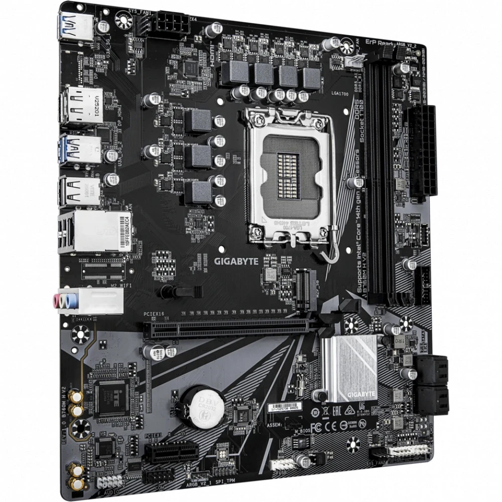Материнская плата Gigabyte B760M H V2 Micro-ATX, LGA 1700