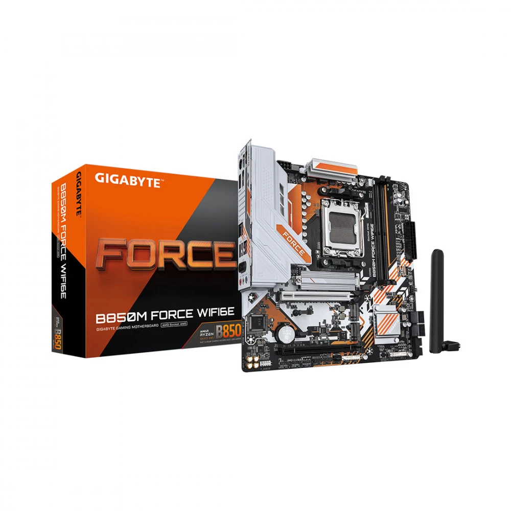 Материнская плата Gigabyte B850M FORCE WIFI6E B850M FORCE WF6E Micro-ATX, AMD AM5