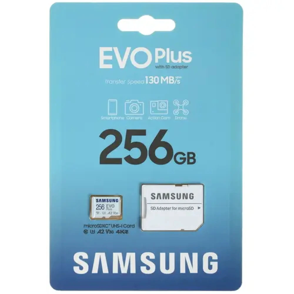 Флеш (Flash) карты Samsung EVO Plus MB-MC256KA 256 ГБ