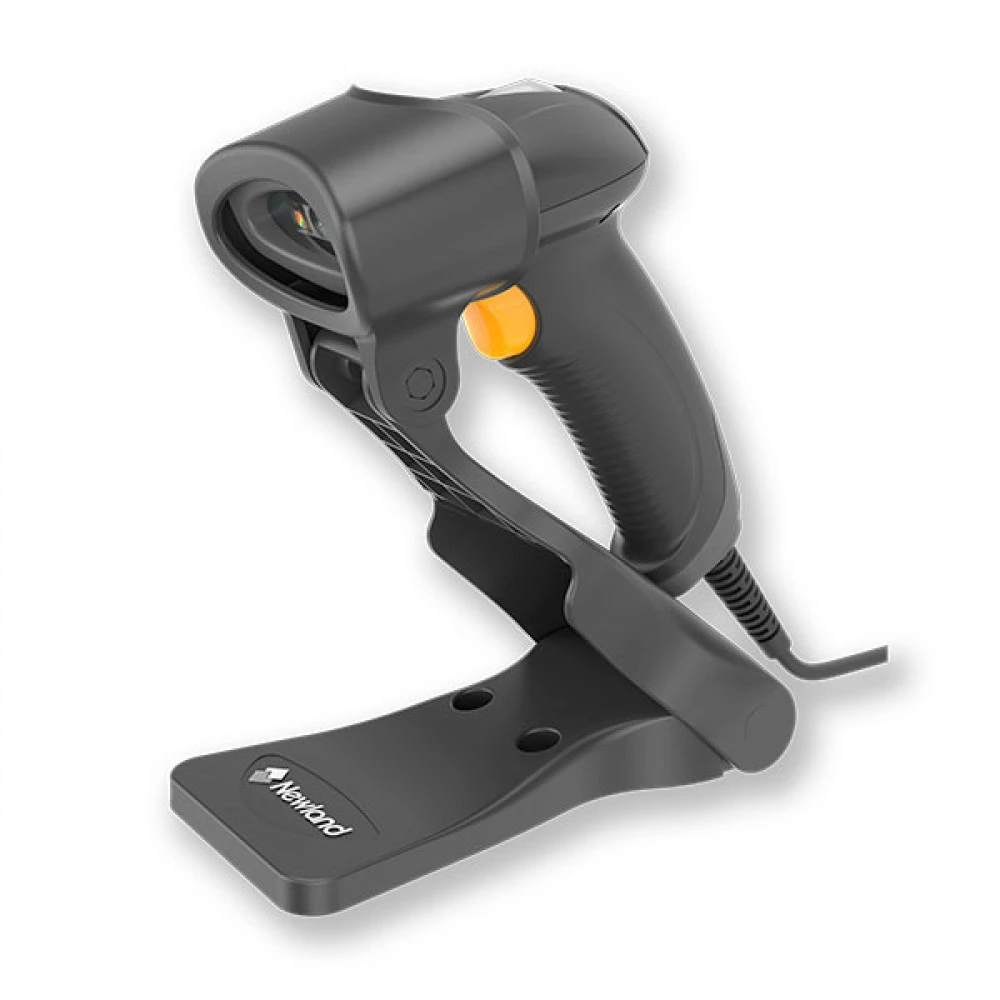 Сканер штрихкода Newland HR2081 NLS-HR2081RU-S0 Ручной проводной, 2D, USB, Черный, С подставкой