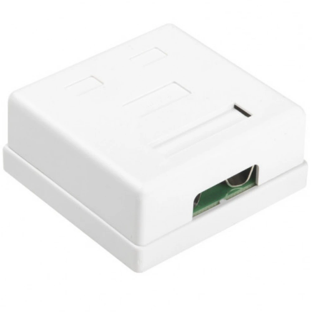 Сетевая розетка Hyperline сетевая розетка RJ-45 кат.6 FTP белая SB1-2-8P8C-C6-SH-WH