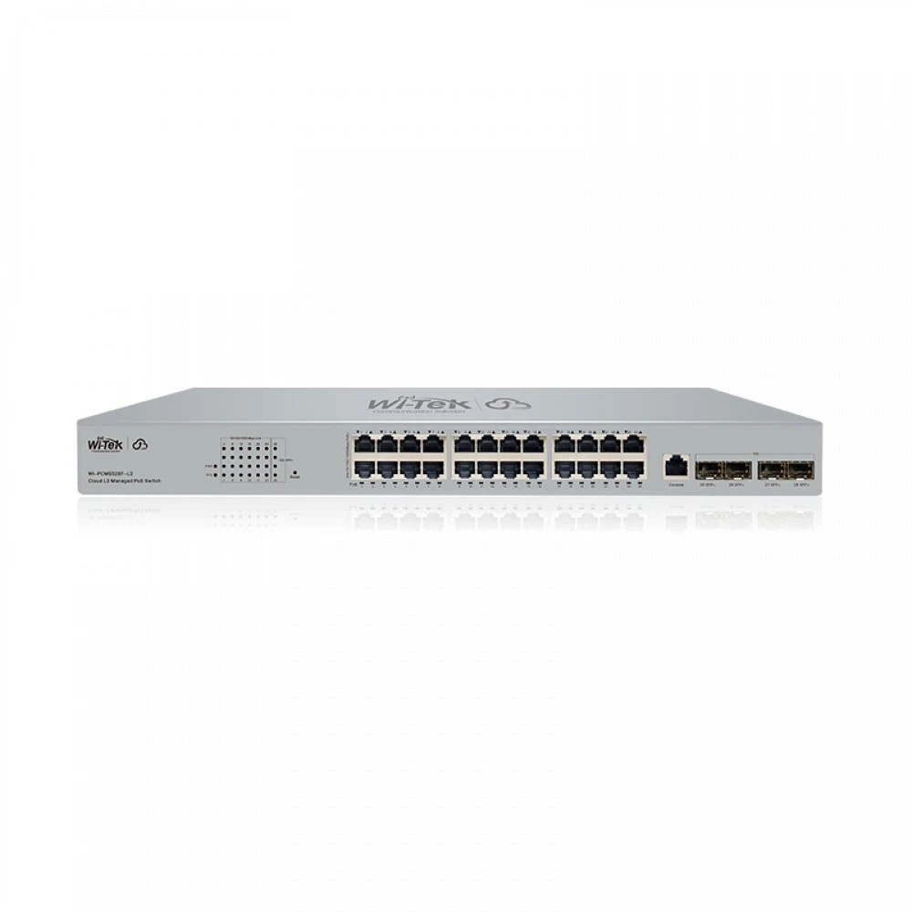 Коммутатор Wi-Tek WI-PCMS528F-L3 v2 1000 Base-T (1000 мбит/с), 4 SFP порта