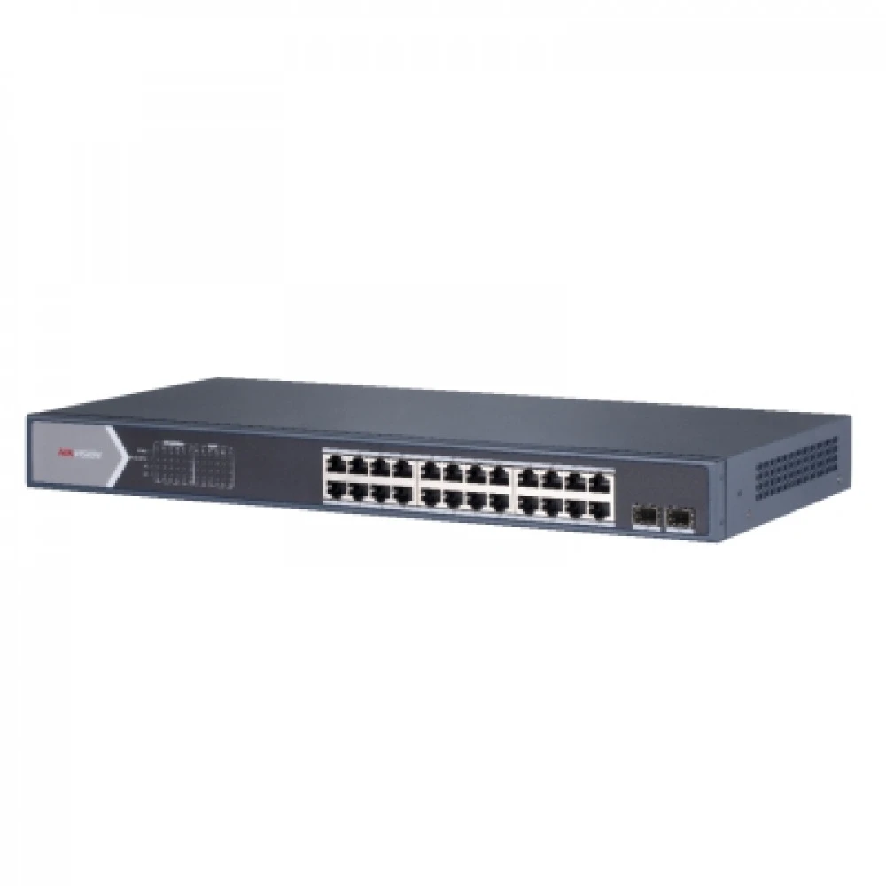 Коммутатор Hikvision DS-3E0526P-E/M(B) 1000 Base-T (1000 мбит/с), 2 SFP порта