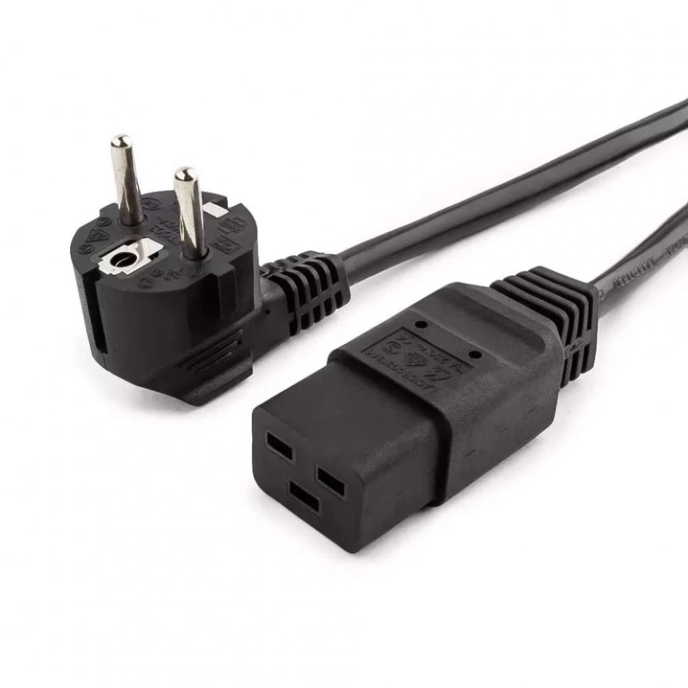 Кабель питания NO NAME C19, 220V, 1.5кв.мм, 1.8m 0012956