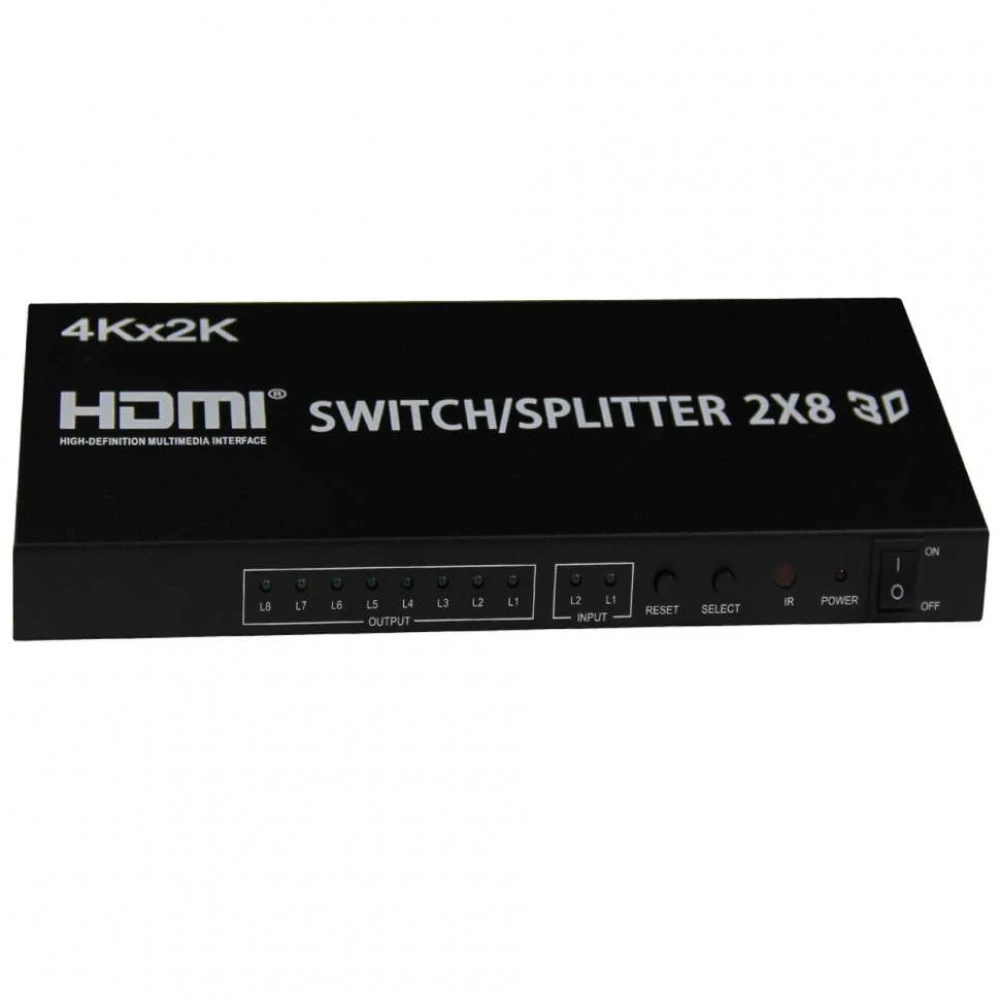 Аксессуар для видеокамер NO NAME HDMI Splitter 2x8 HDMI_Splitter_2x8