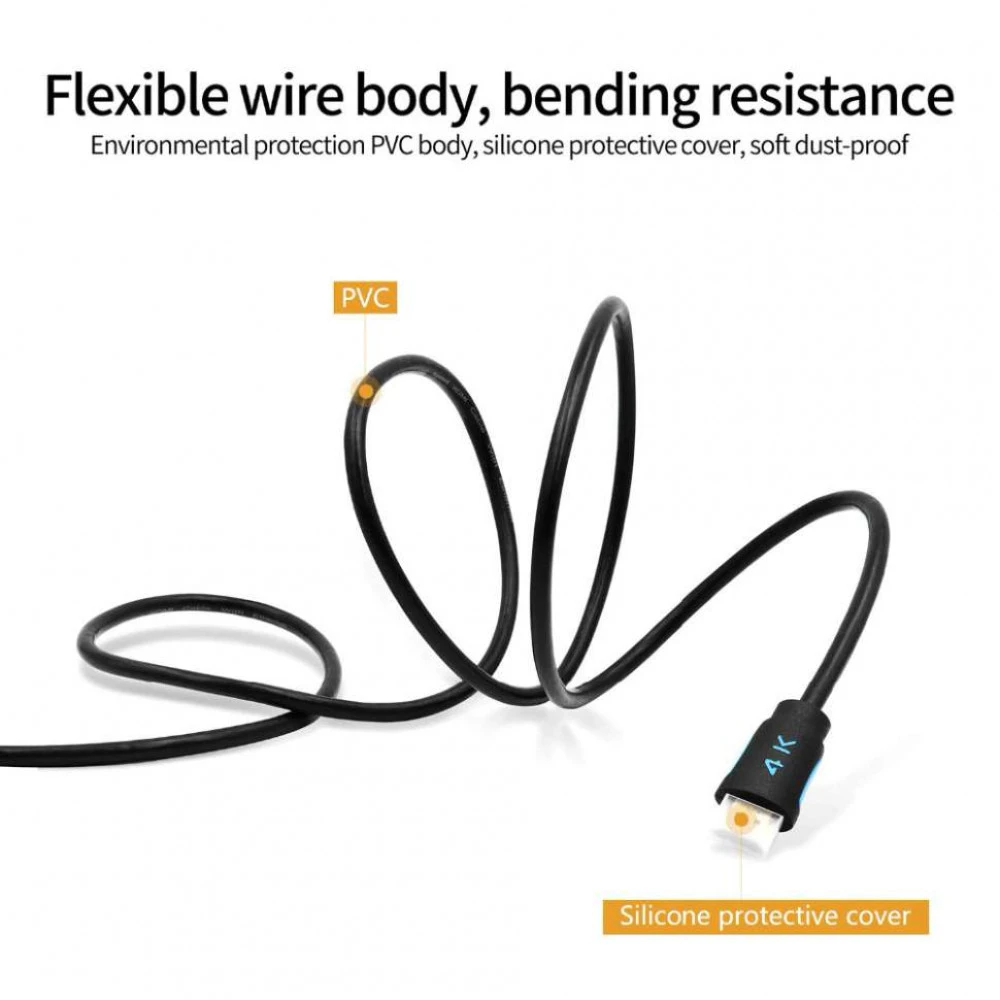 Кабель интерфейсный TeslaSmart Кабель HDMI  3m, V2.0, 4K@60Hz TeslaSmart 0012777 HDMI - HDMI