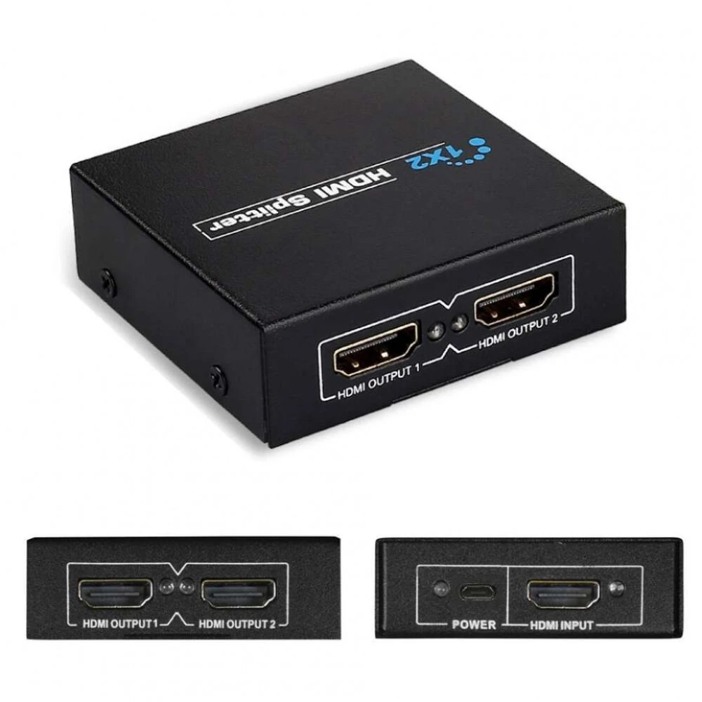 Сетевое устройство NO NAME HDMI Splitter 2 port поддержка 3D 0000930