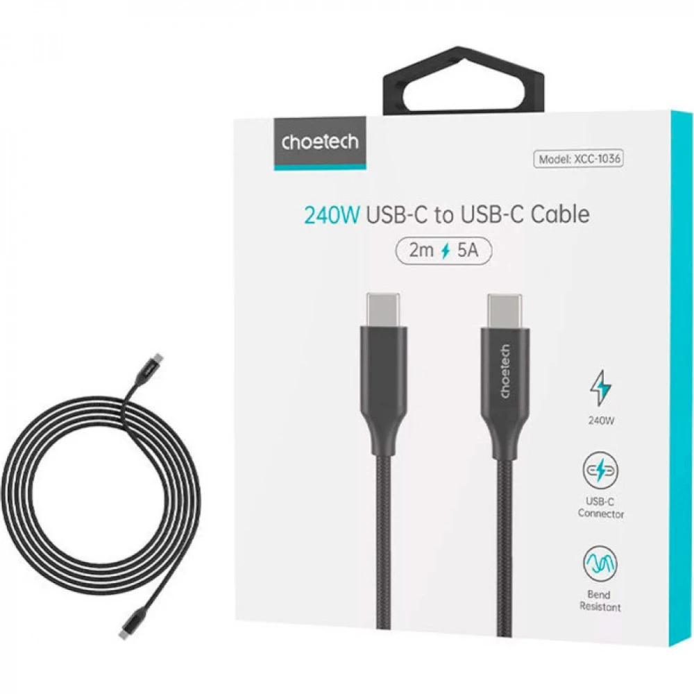Кабель интерфейсный Choetech XCC-1036 USB-C-USB-C
