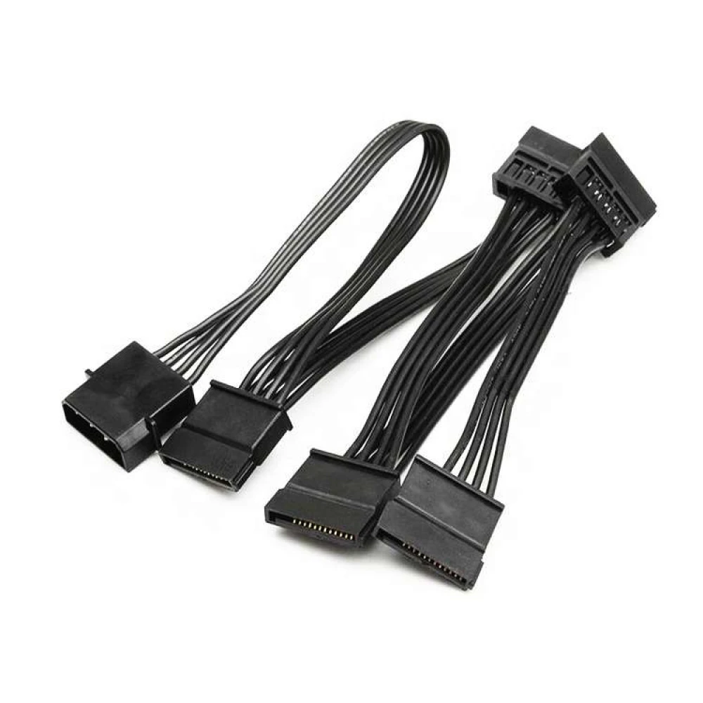Кабель интерфейсный NO NAME Кабель питания IDE(Molex) на 5 Sata, 88см 0012835 Molex - SATA