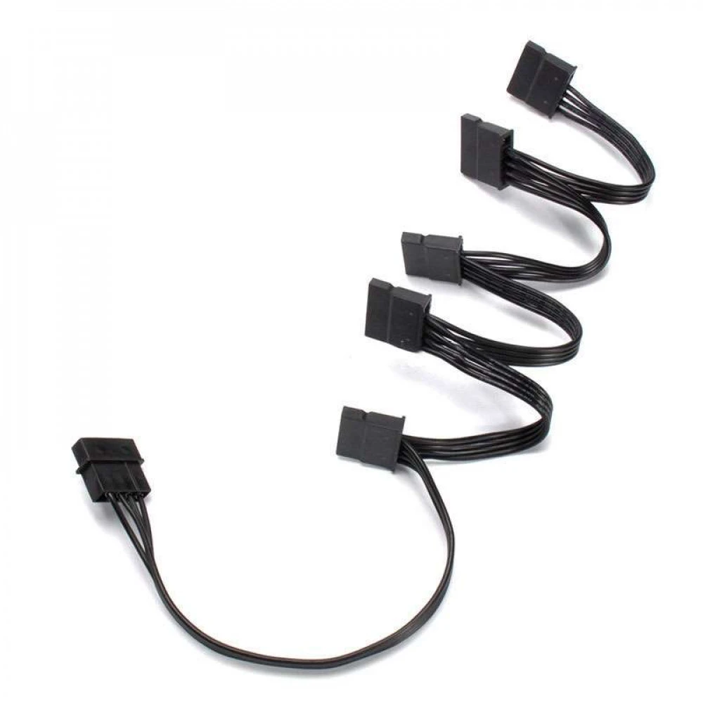 Кабель интерфейсный NO NAME Кабель питания IDE(Molex) на 5 Sata, 88см 0012835 Molex - SATA