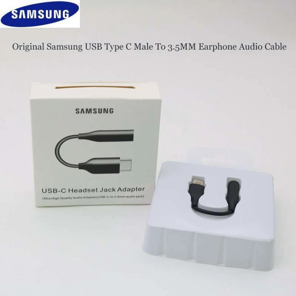 Аксессуар для аудиотехники NO NAME Переходник USB Type C (m) - Audio(f) 3.5mm, черный (Samsung) 0012766