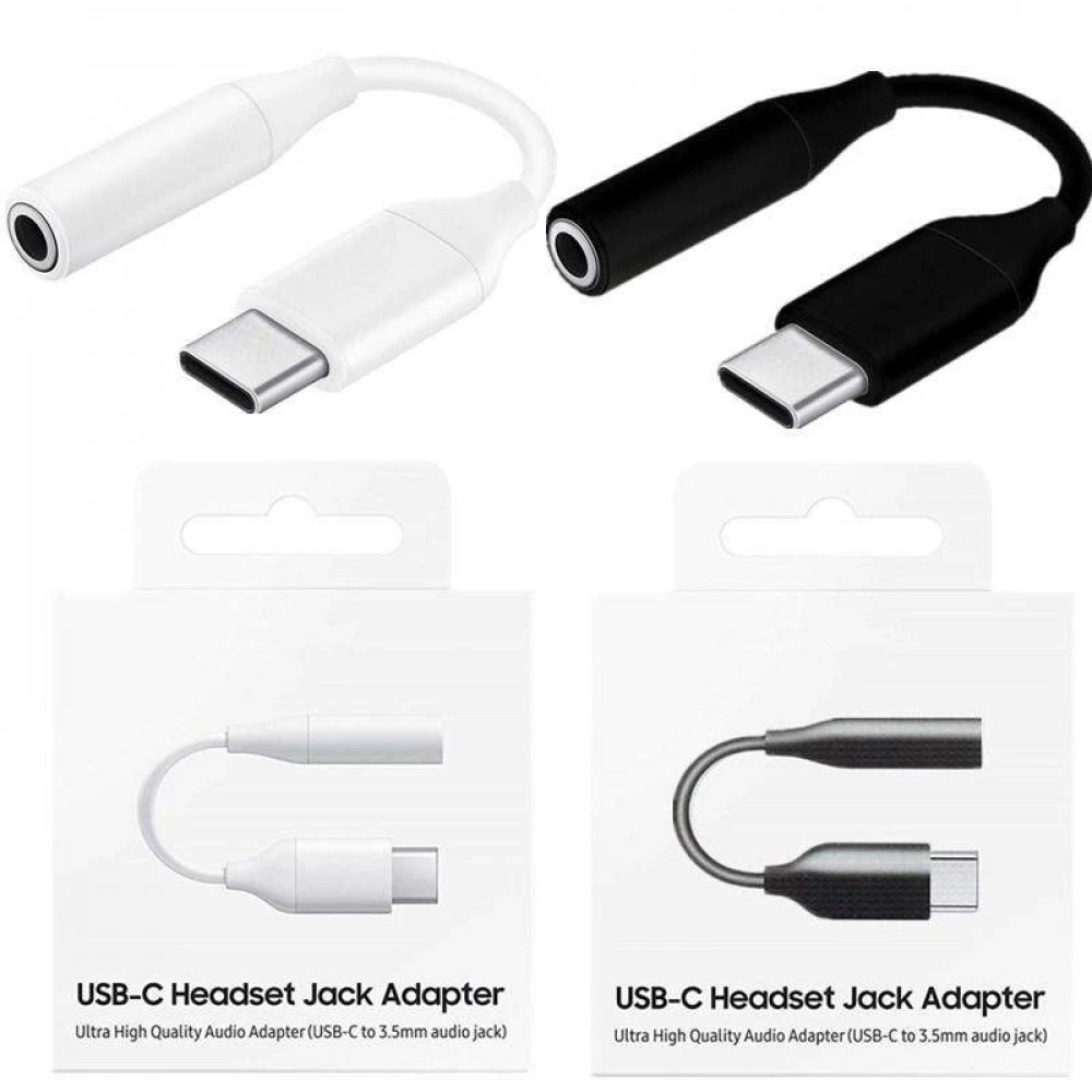 Аксессуар для аудиотехники NO NAME Переходник USB Type C (m) - Audio(f) 3.5mm, черный (Samsung) 0012766