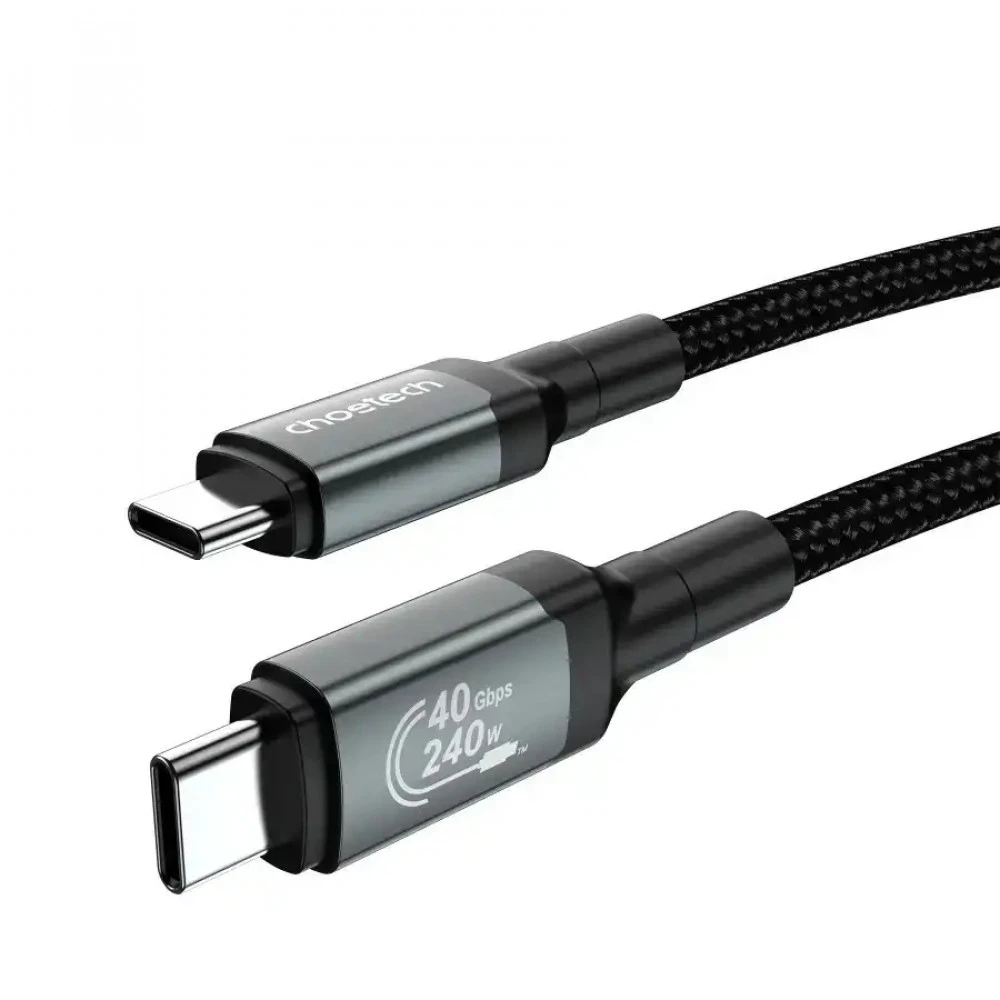 Кабель интерфейсный Choetech USB C - USB C, 4.0 Gen3, 40Gbps 0014055 USB Type C - USB Type C