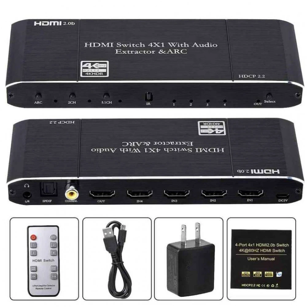 Аксессуар для видеокамер NO NAME HDMI Switch 4x1 0012631LRK