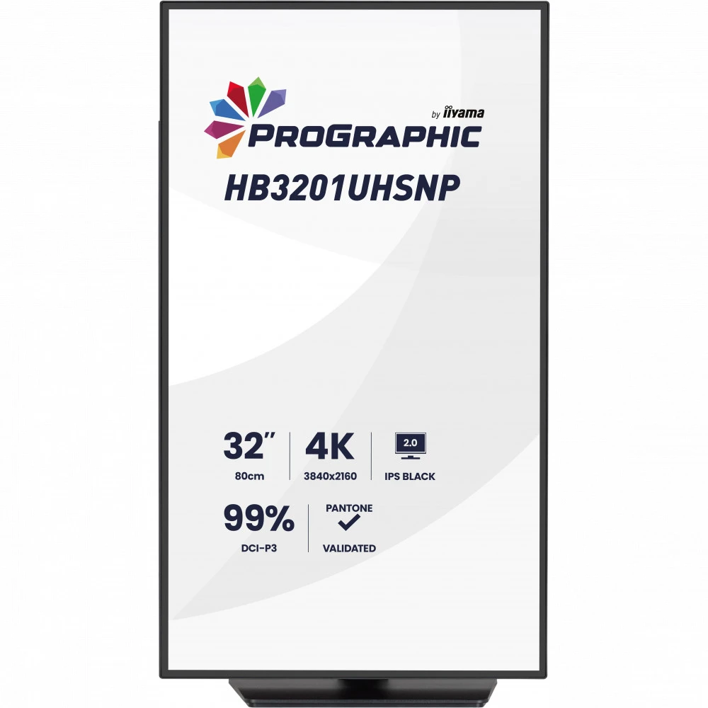 Монитор IIYAMA ProGraphic HB3201UHSNP-B1 31.5 ", IPS, 4K UHD 3840x2160 (16:9), 60 Гц