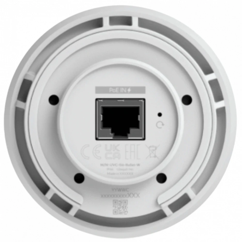 IP видеокамера Ubiquiti G6 Bullet UVC-G6-Bullet-W Цилиндрическая, Уличная, Проводная, 1/1.8ʺ, 8 Мп ~ 3840×2160 4K UHD или Ultra HD