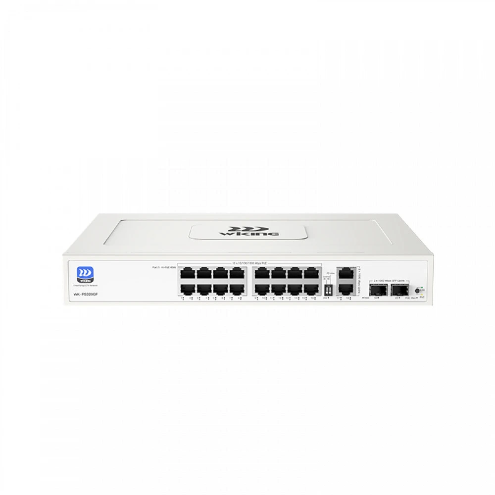 Коммутатор Wi-Tek WK-PS320GF 1000 Base-T (1000 мбит/с), 2 SFP порта