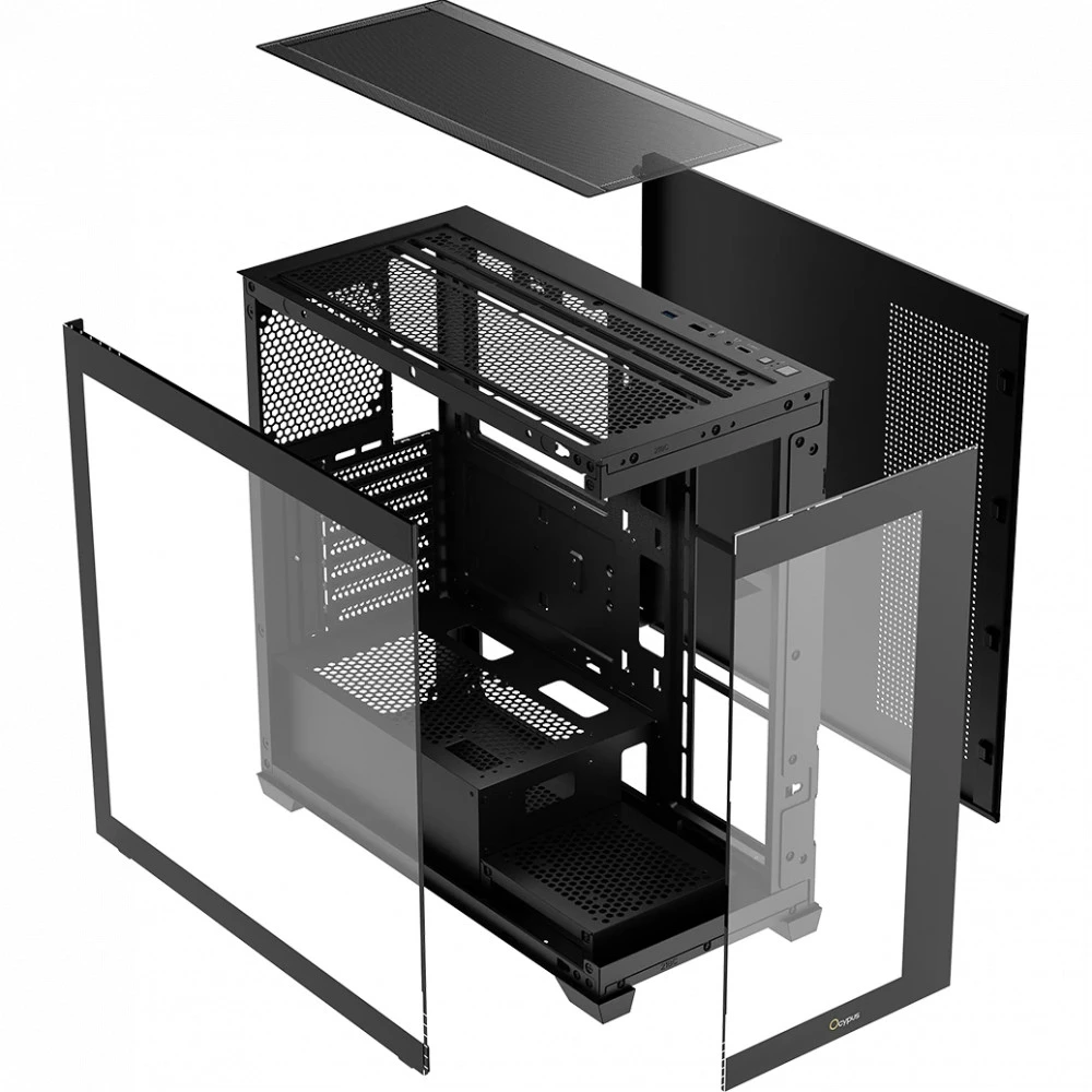 Корпус Ocypus Gamma C72 BK ARGB Gamma-C72-BKD400XX-GL Mid-Tower