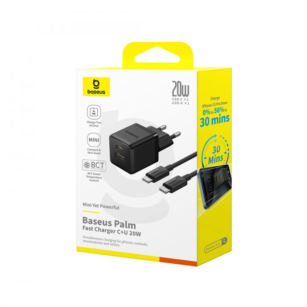 Baseus Palm C+U 20W EU Black P10111608113-01 20