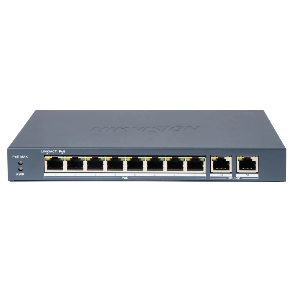 Коммутатор Hikvision DS-3E1310P-EI (B) 100 Base-TX (100 мбит/с)