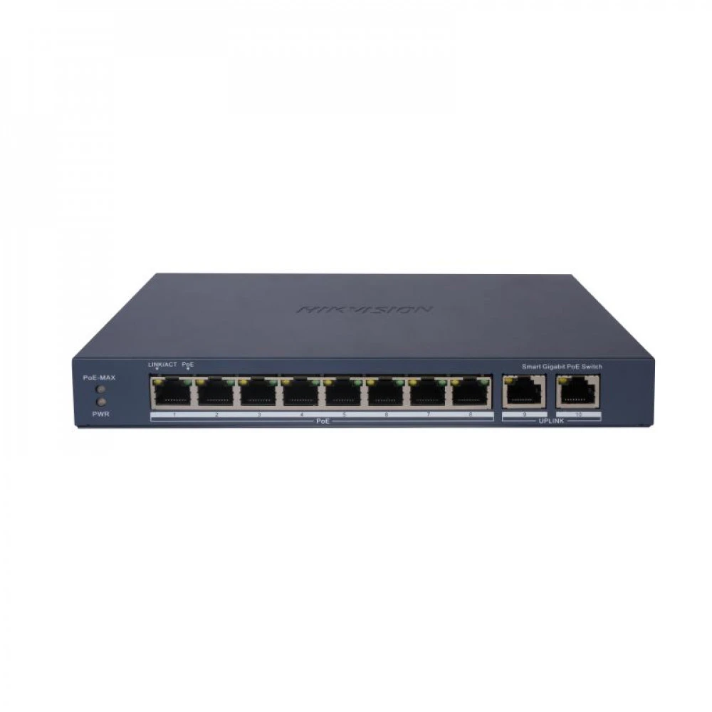 Коммутатор Hikvision DS-3E1510P-EI (V2) 1000 Base-T (1000 мбит/с)