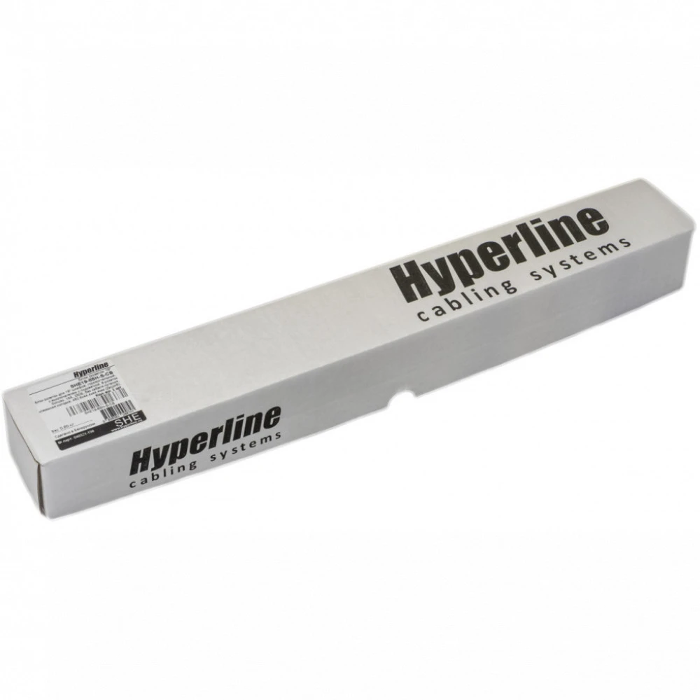 Аксессуар для серверного шкафа Hyperline Блок розеток для 19" шкафов горизонтальный 8 розеток Schuko выключатель с подсветкой без кабеля питания SHE19-8SH-S-CB
