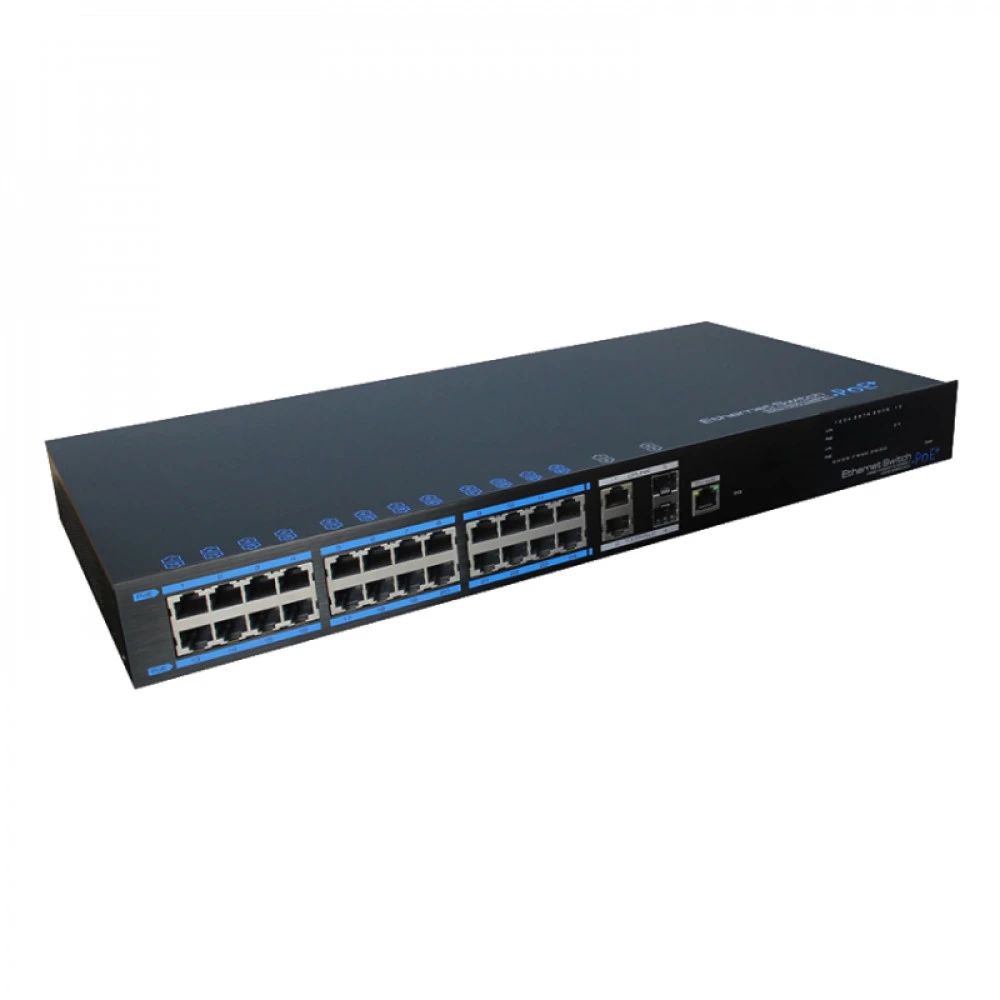 Коммутатор UTEPO UTP7224E-POE-L2 100 Base-T (100 мбит/с), 2 SFP порта