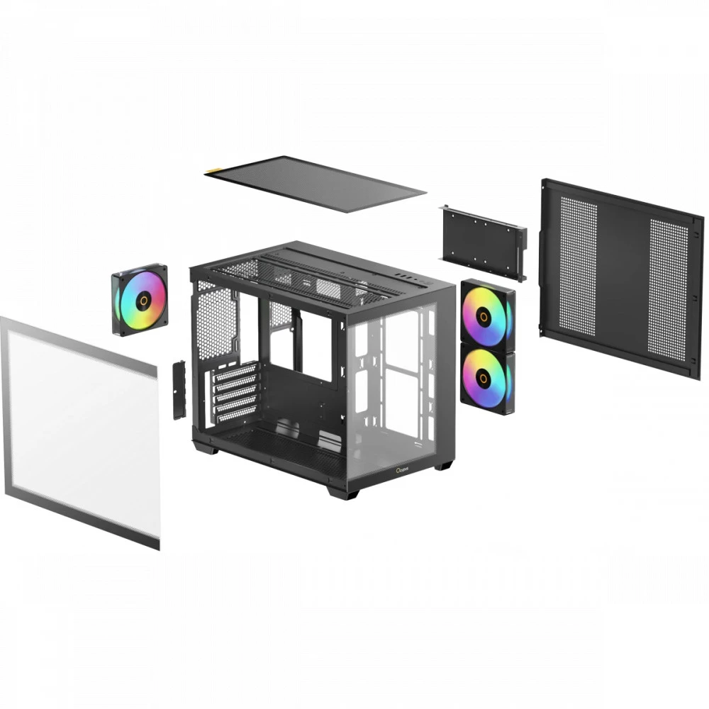 Корпус Ocypus Gamma C54 BK ARGB Gamma-C54-BKD300XX-GL Mini-Tower