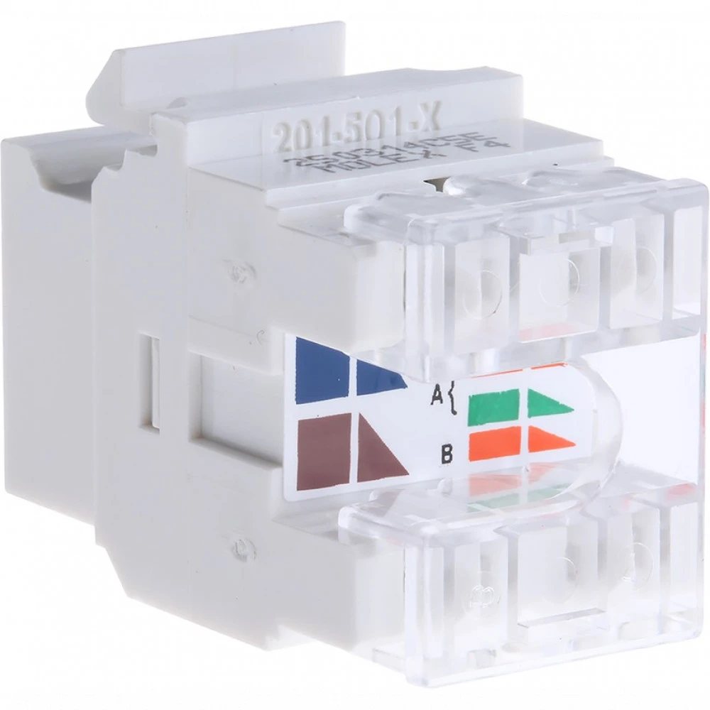 Аксессуар для кабельных сетей Molex Cat5e RJ45 8 Port Jack, UTP Shielding KSJ-00032-02