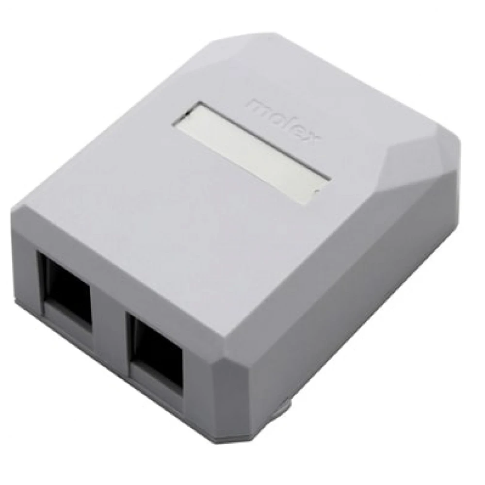 Аксессуар для кабельных сетей Molex Keystone Jack 1 & 2 Port Surface Mount Boxes OSB-00001-02