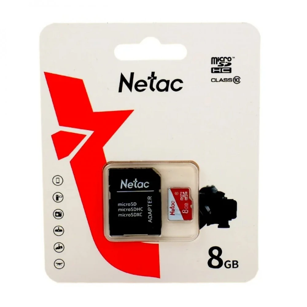 Флеш (Flash) карты Netac P500 ECO NT02P500ECO-008G-R 8 ГБ