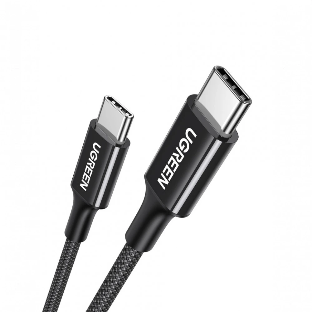 Кабель интерфейсный UGREEN Кабель USB C - USB C, 480Mbps, 3A, QC4.0/PD3.0, 60W, 1m, L501 (35465) UGREEN 0014524 USB-C-USB-C