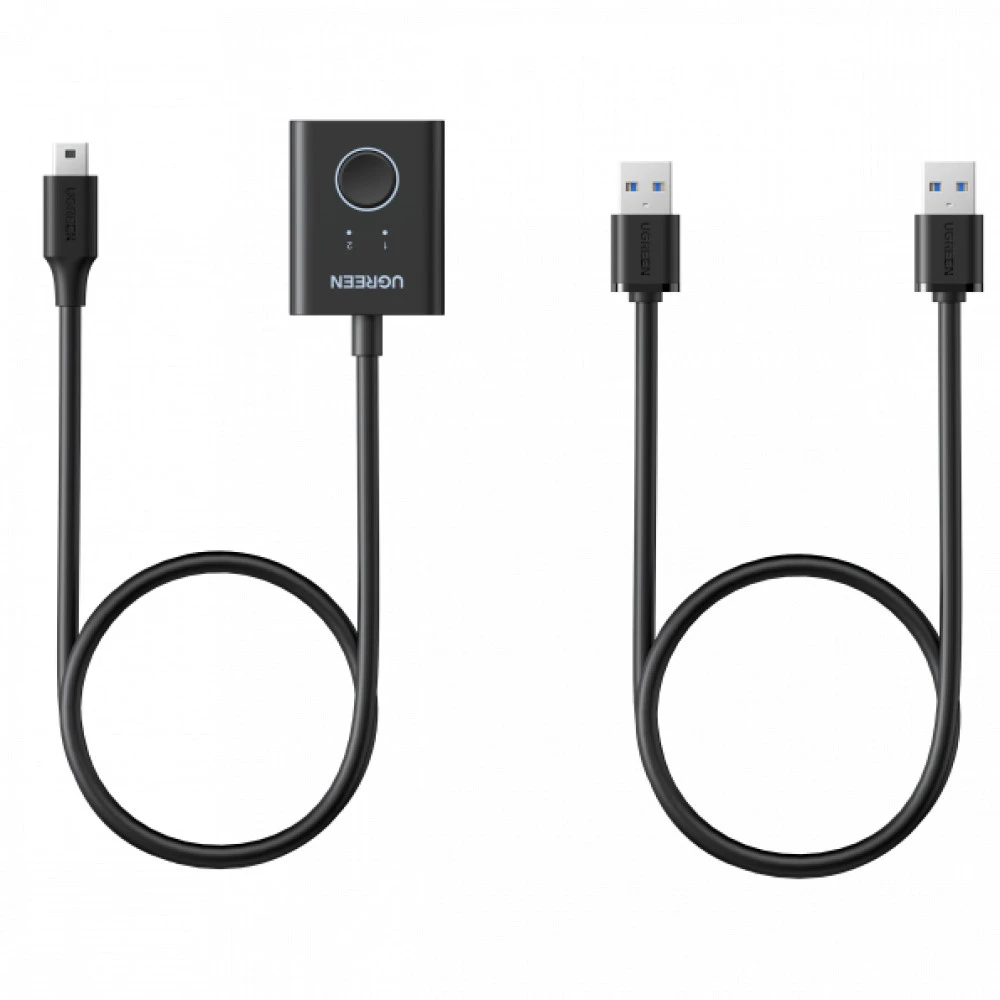 Аксессуар для ПК и Ноутбука UGREEN KVM Switch HDMI+USB 3.0, 2 входа, 1 выход 0014525