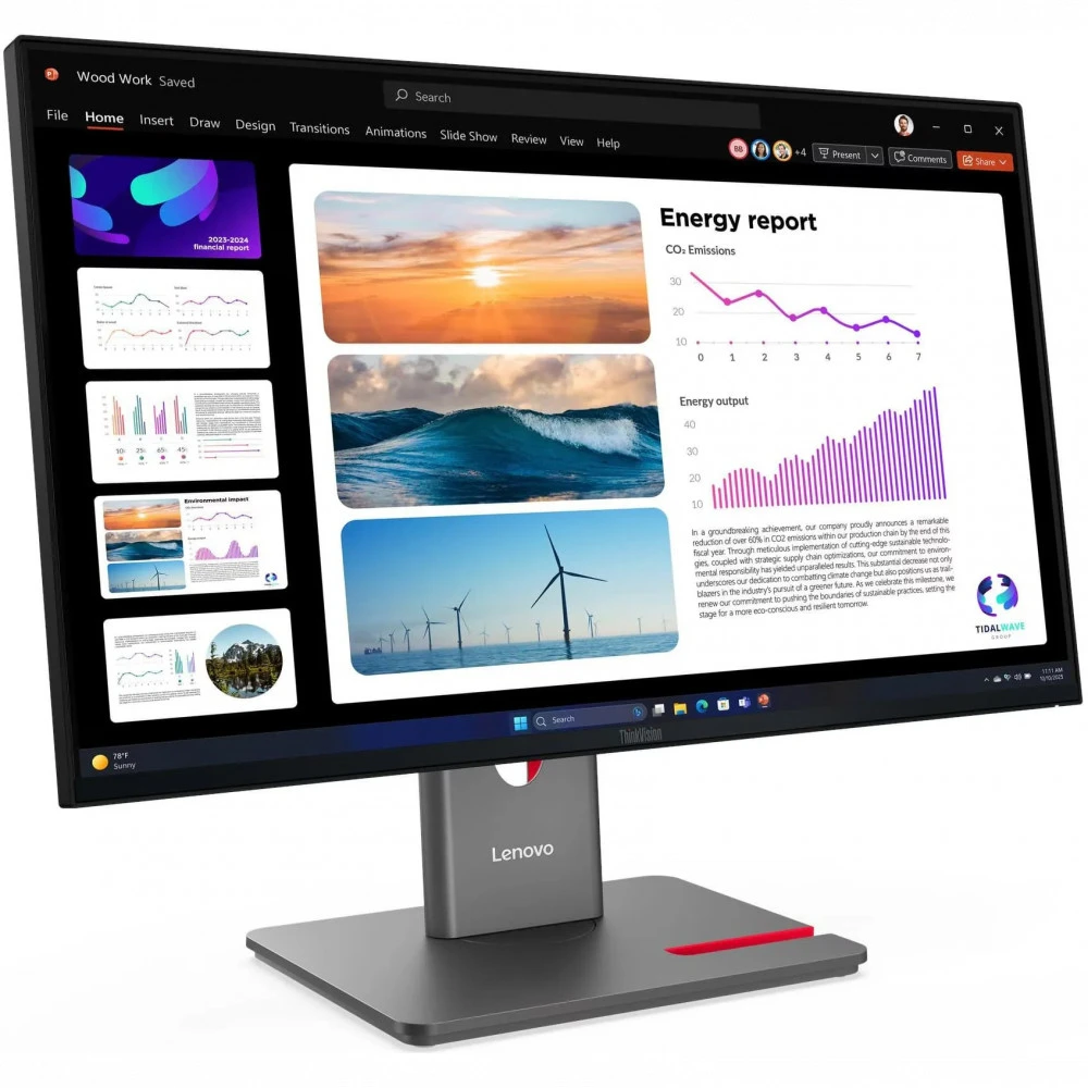 Монитор Lenovo 64B2GAR1EU 23.8 ", IPS, Quad HD 2560x1440 (16:9), 120 Гц