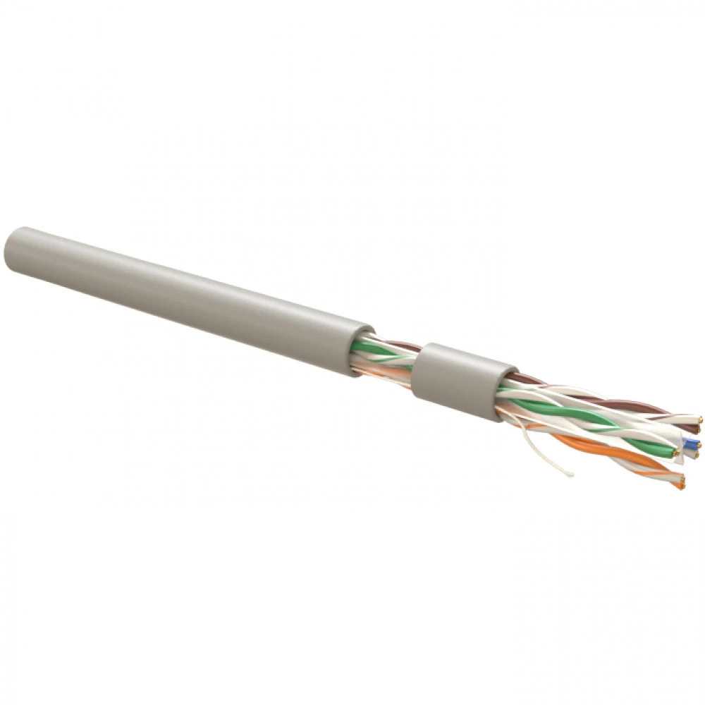 Кабель витая пара Hyperline Кабель витая пара неэкранированный U/UTP (305 м) UUTP4R-C6-S23-IN-LSZH-GY-305