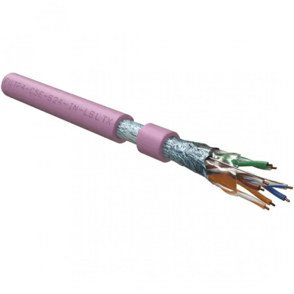 Кабель витая пара Hyperline Кабель витая пара экранированный F/UTP (305 м) FUTP4-C5E-S24-IN-LSLTX-PK-305
