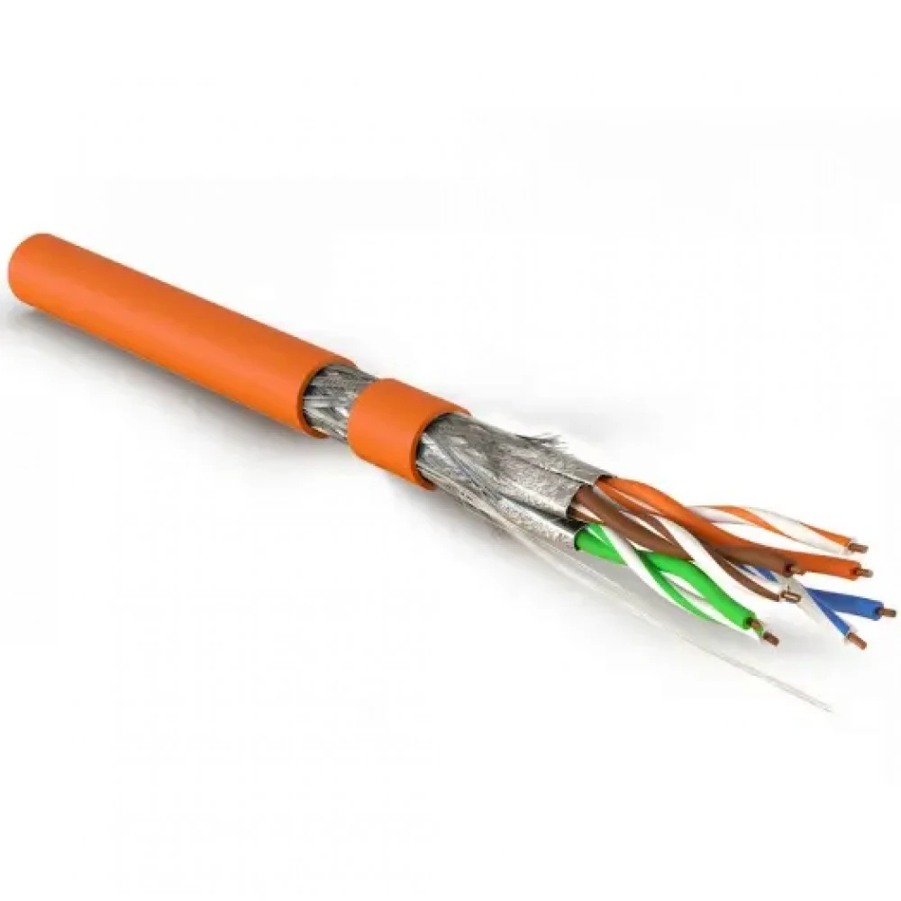 Кабель витая пара Hyperline Кабель витая пара экранированный S/FTP (500 м) SFTP4-C7-S23-IN-LSZH-OR-500