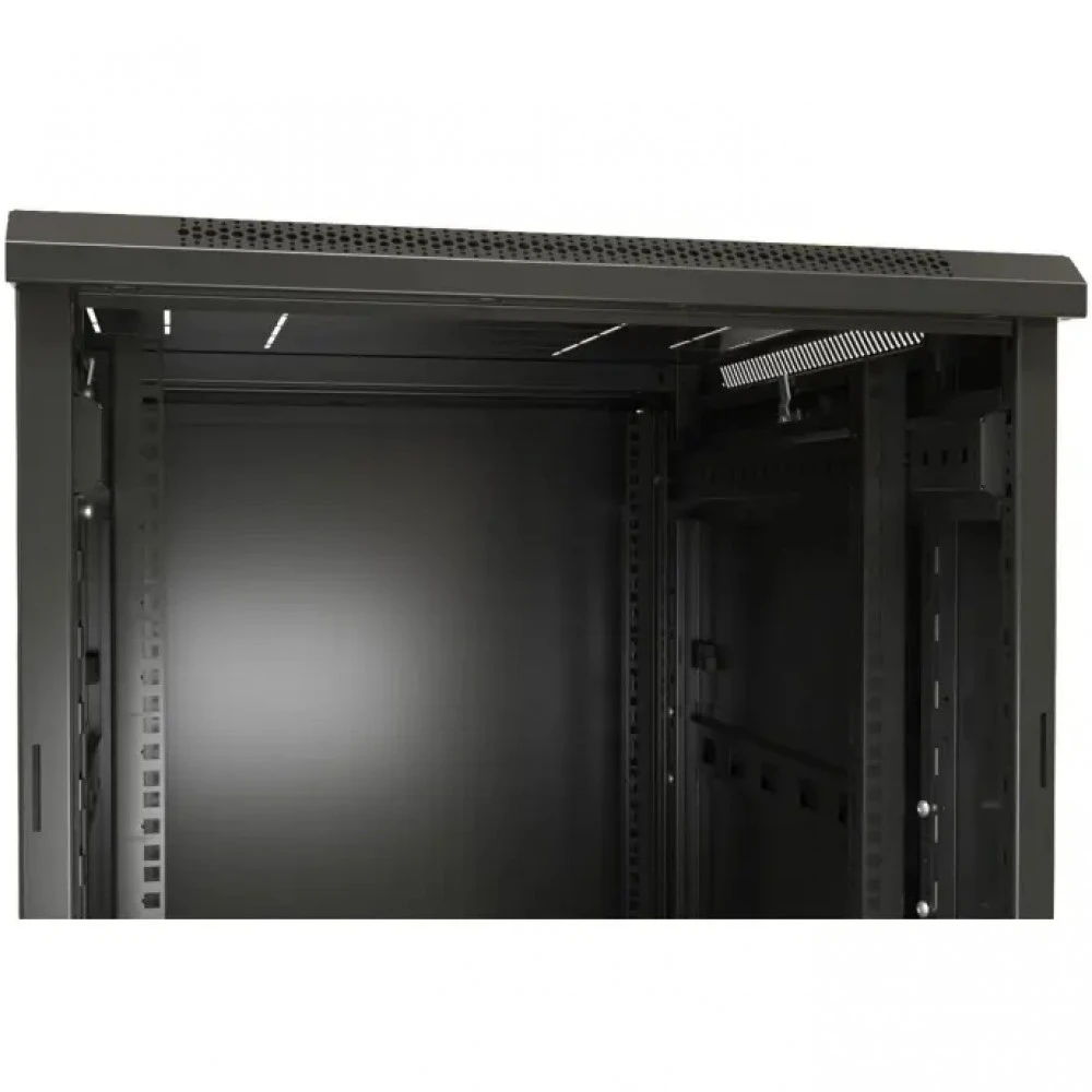 Серверный шкаф Hyperline Шкаф напольный 19-дюймовый 27U 1388x600х800 мм (ВхШхГ) TTB-2768-AS-RAL9004