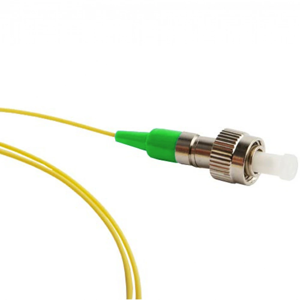 Оптический патч-корд Hyperline Пигтейл волоконно-оптический SM 9/125 (OS2) FC/APC 1 м LSZH FPT-B9-9-FC/AR-1M-LSZH-YL